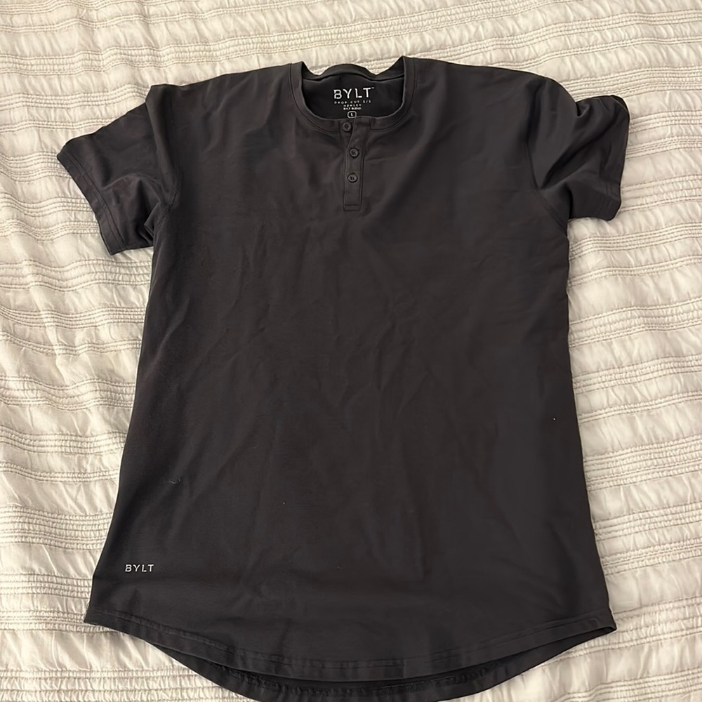 Bylt basics mens drop cut henley lux